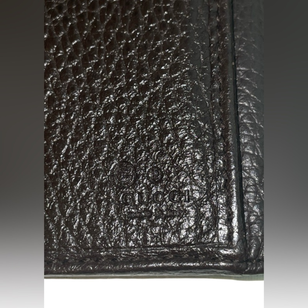 GUCCI Full Inclusion Brown Interlocking GG Studded Leather Long Wallet EUC - Picture 10 of 15